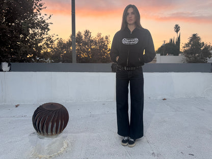 DUMB BLOND ZIP UP HOODIE