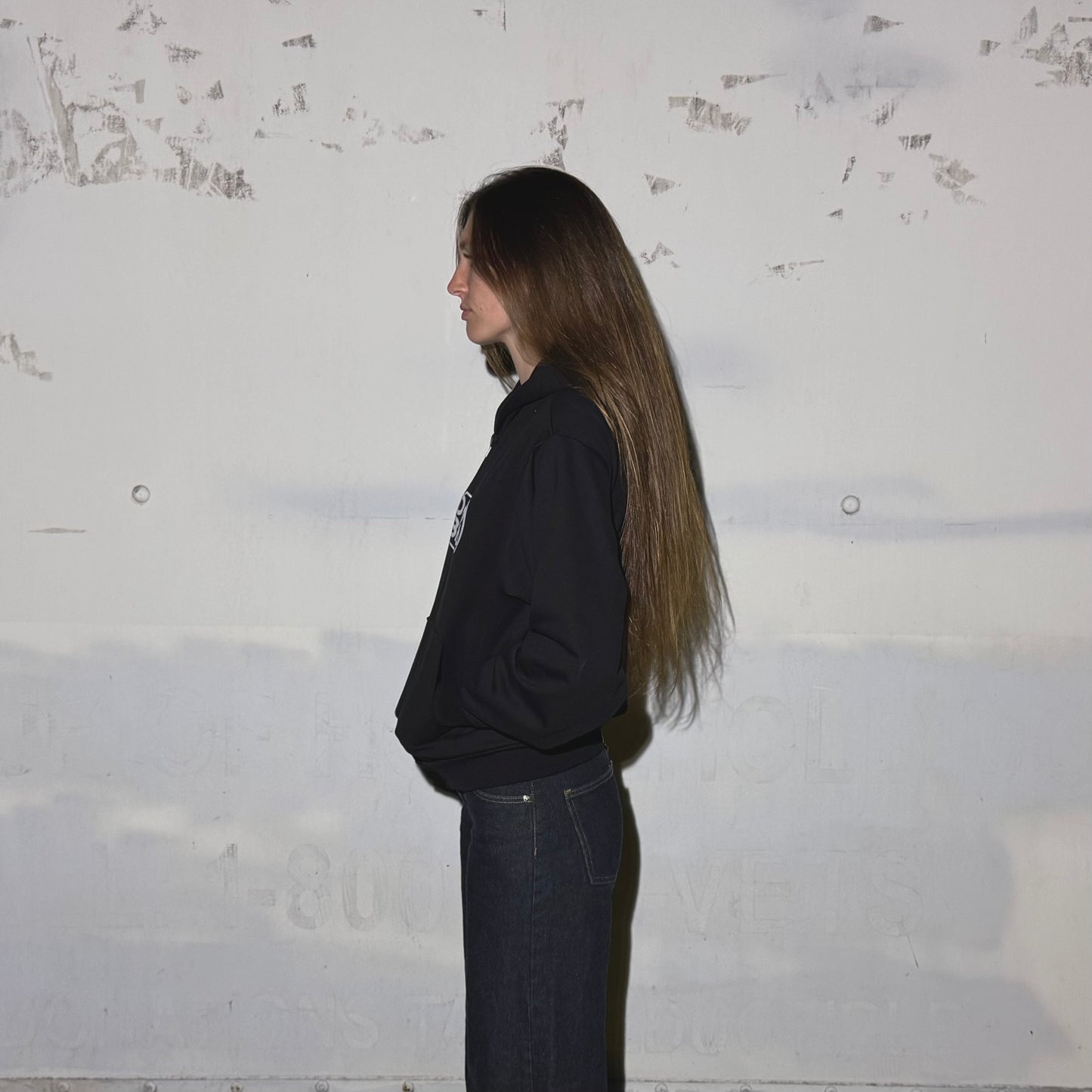 DUMB BLOND ZIP UP HOODIE