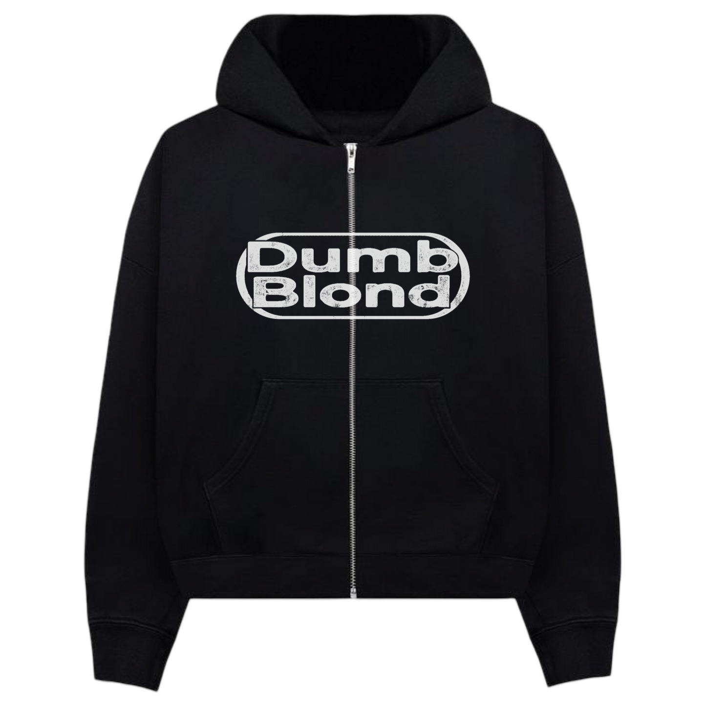 DUMB BLOND ZIP UP HOODIE