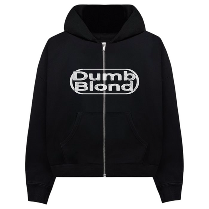 DUMB BLOND ZIP UP HOODIE