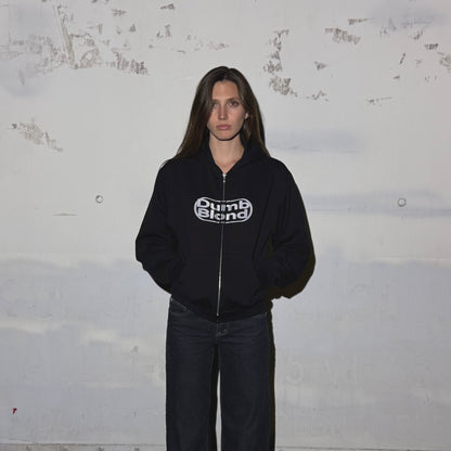 DUMB BLOND ZIP UP HOODIE